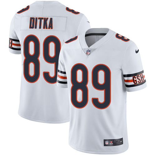 Nike Bears #89 Mike Ditka White Men's Stitched NFL Vapor Untouchable Limited Jersey